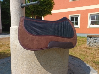 Grandeur Physio-Westernpad dunkelbraun abgerundet geschwungen 72